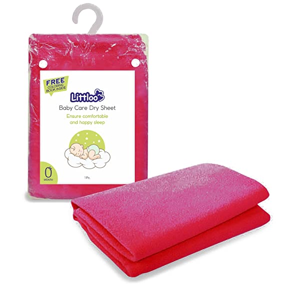 Littloo Littloo Red Littloo Baby Dry Sheet Littloo Littloo Red Littloo Baby Dry Sheet